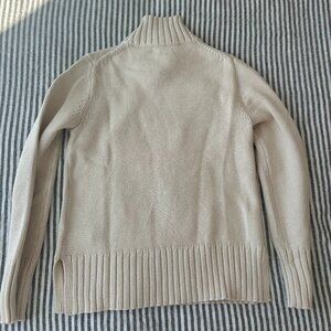 JCrew Cotton turtleneck sweater new with tags in pale bone